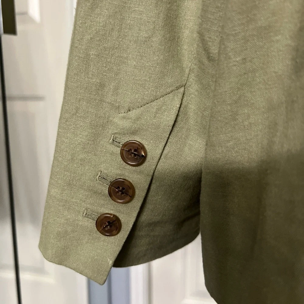 TREASURE & BOND Olive Green Blazer Jacket - Picture 5 of 9